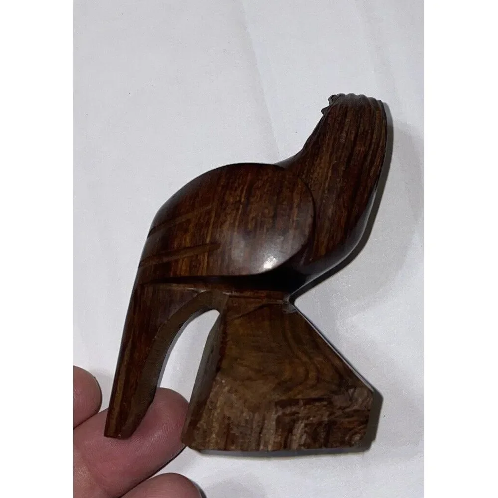 Vintage Wood‎ Bald Eagle Figurine Figure - 3-1/4